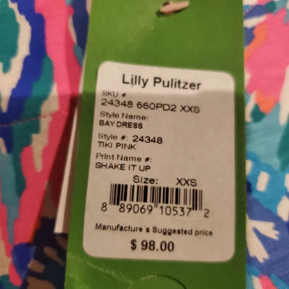 Lily Pulitzer Dress XXS SMALL HOLE UNDER LEFT ARMPIT PTP 16 - Picture 5 of 5